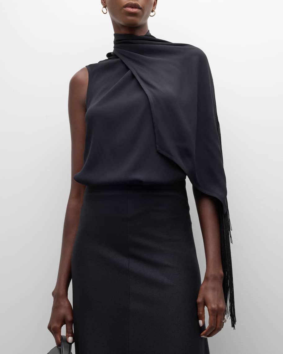 Django Fringe-Trim Turtleneck Top Product Image