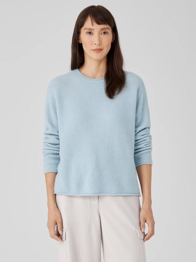 EILEEN FISHER Cashmere Silk Bliss Crew Neck Topfemale Product Image