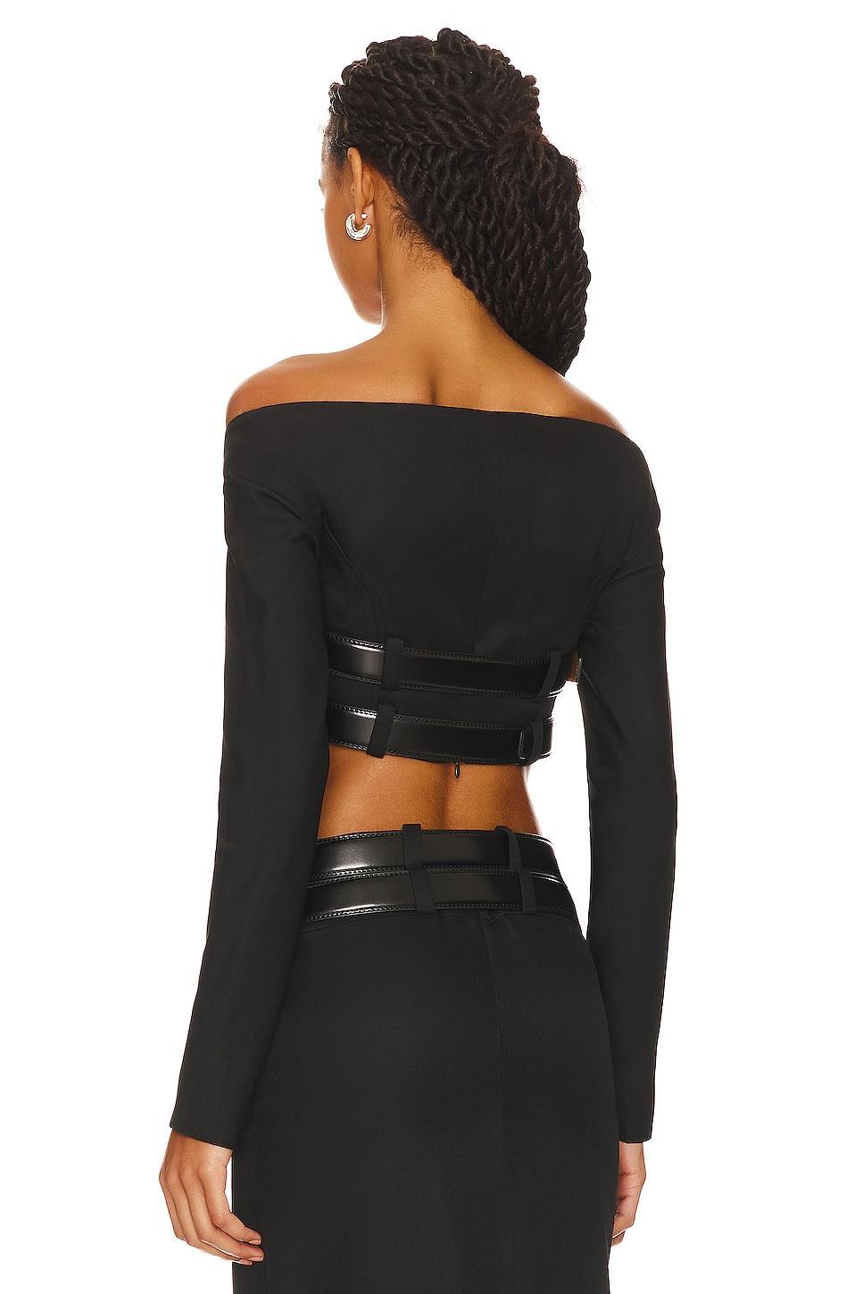 Cleavage Crop Top LADO BOKUCHAVA Product Image