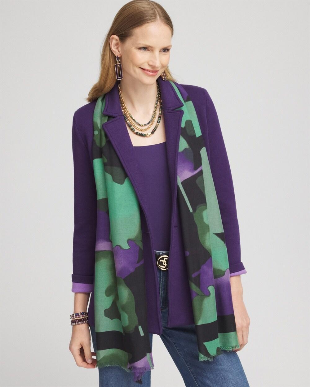 Floral Watercolor Oblong Scarf Product Image