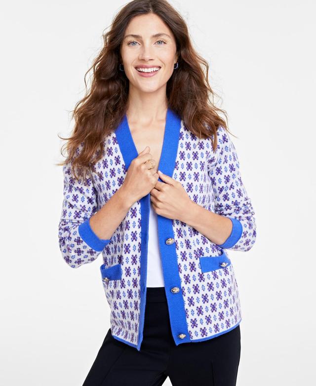 On 34th Womens Jacquard Cardigan, Created for Macys Product Image