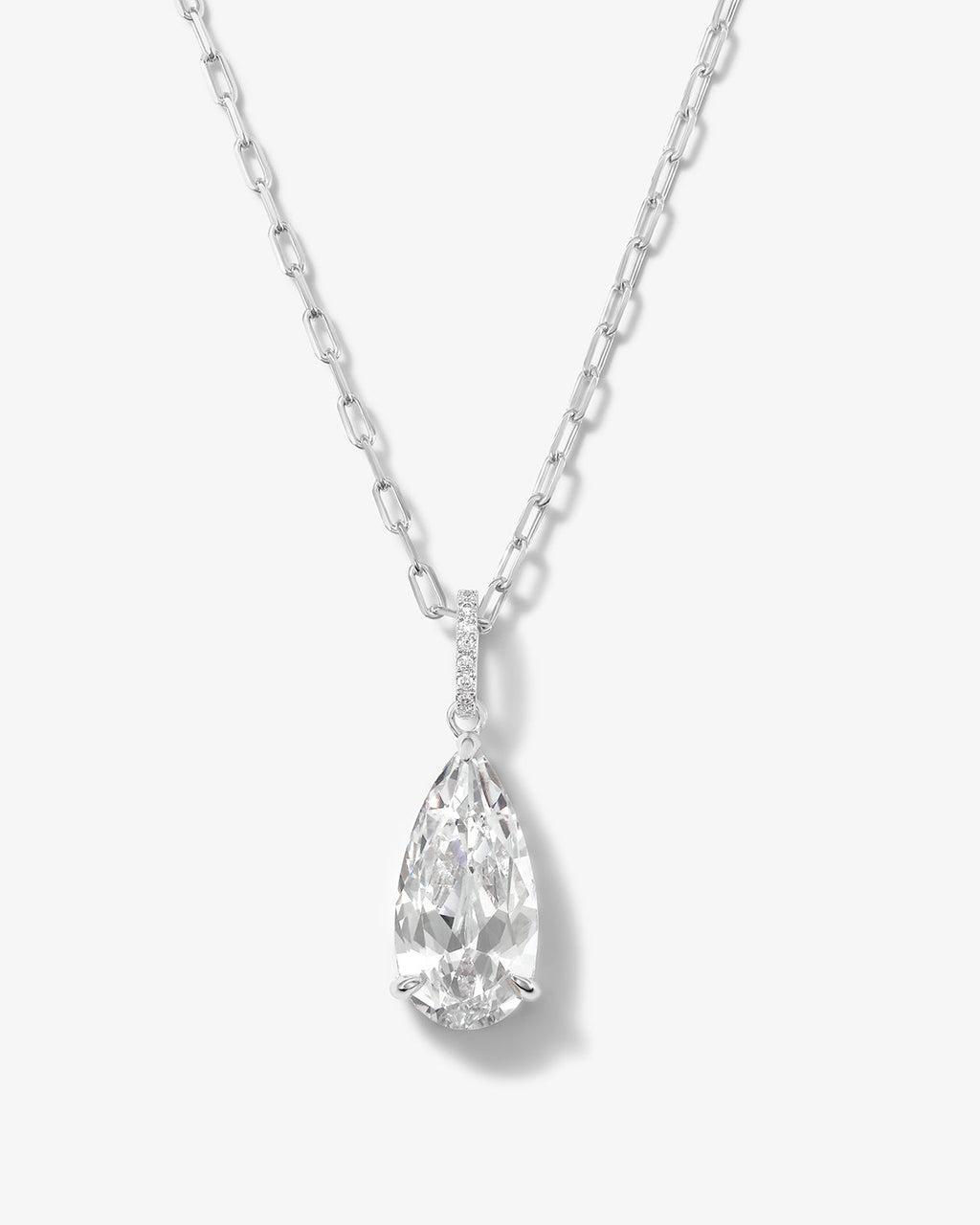 Smith Necklace - Silver|White Diamondettes Product Image