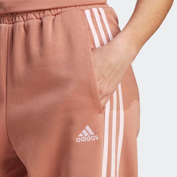 Essentials 3-Stripes Open Hem Fleece Pants Product Image