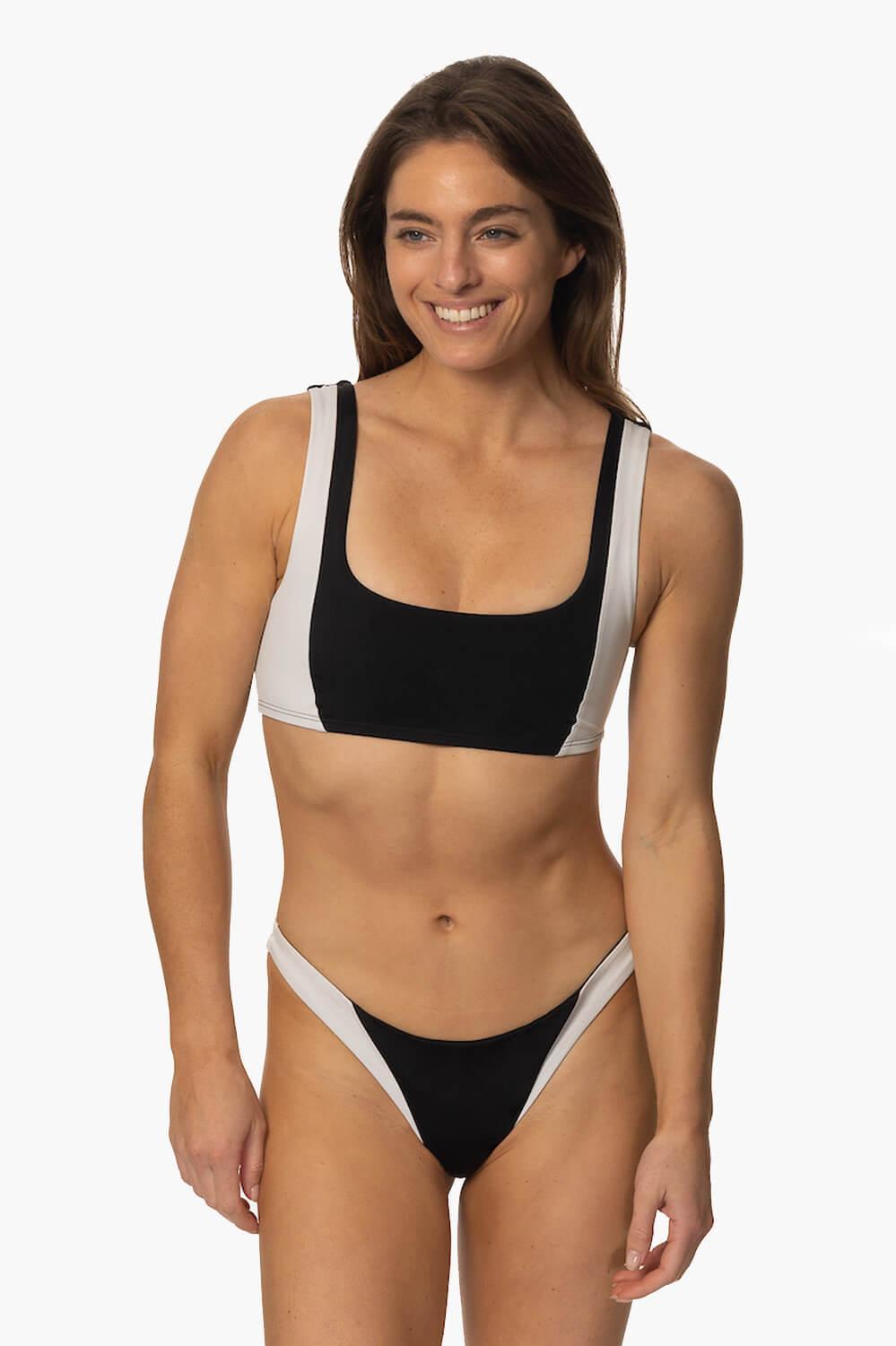 Valentina Bikini Bottom - Black & White Female Product Image