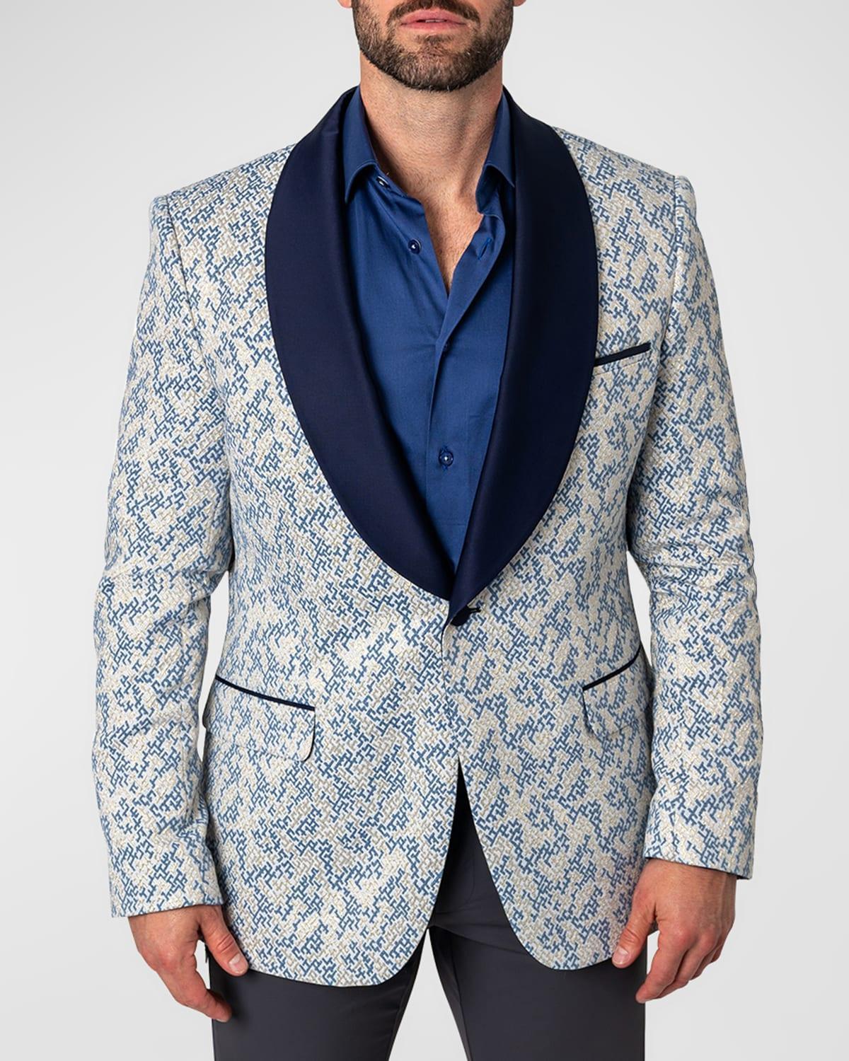 Mens Jacquard Shawl Blazer Product Image