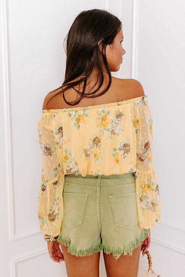 Weekend Oasis Floral Crop Top Product Image