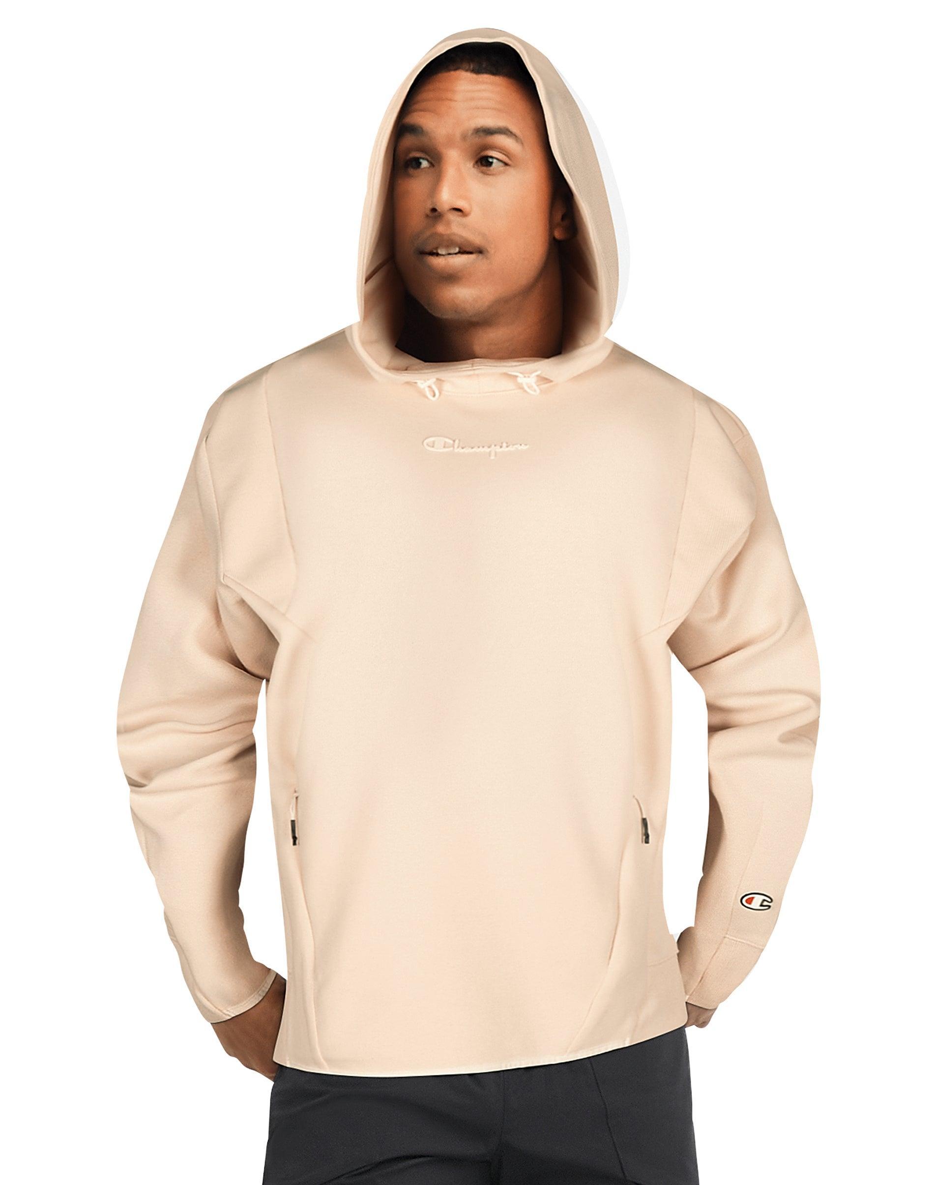 Mens Champion Flex Hoodie, Script Logo Fresh Tan M Product Image