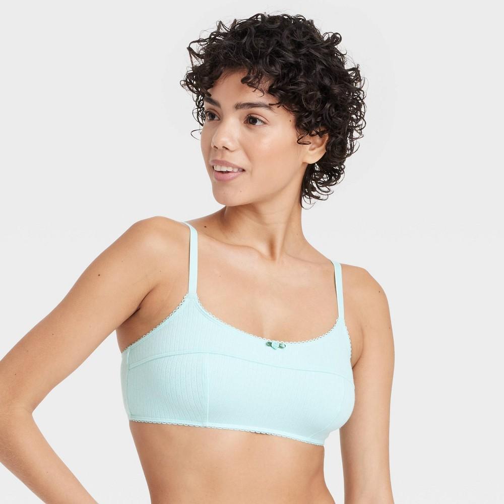 Womens Pointelle Bralette - Colsie Blue Product Image