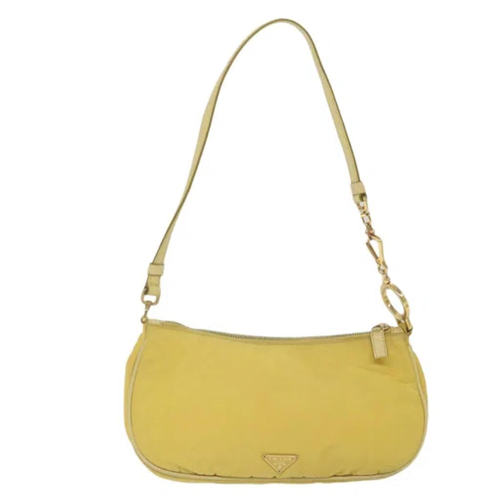 Tessuto Synthetic Shoulder Bag () In Yellow Product Image