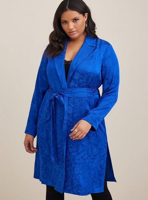 Jacquard Trench Coat Product Image