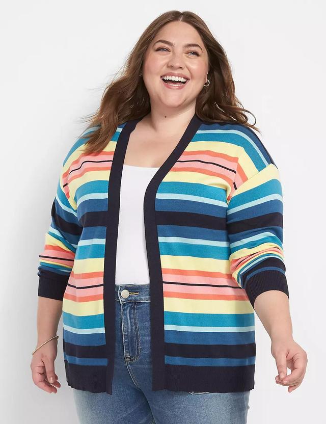 Open-Front Cardigan - Stripe Product Image