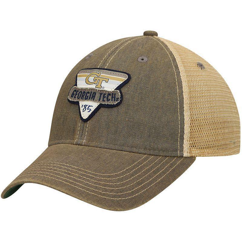 Mens Gray Georgia Tech Yellow Jackets Legacy Point Old Favorite Trucker Snapback Hat Product Image