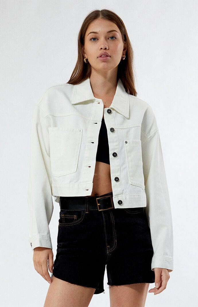 Vans Womens Raynes Cropped Trucker Jacket Product Image