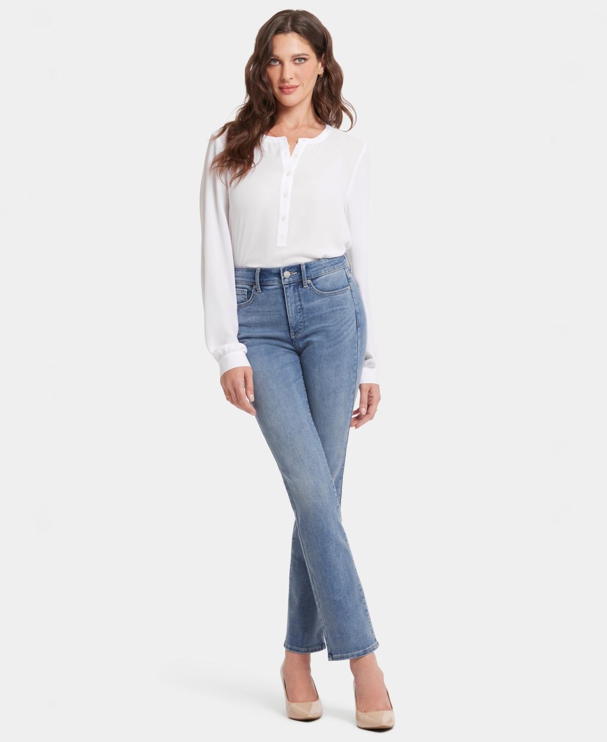 Nydj Womens High Rise Marilyn Straight Jeans Product Image