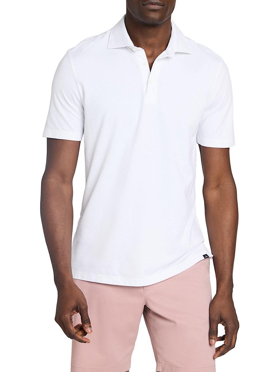 Faherty SS Movement Pique Polo (Pure ) Men's Clothing Product Image