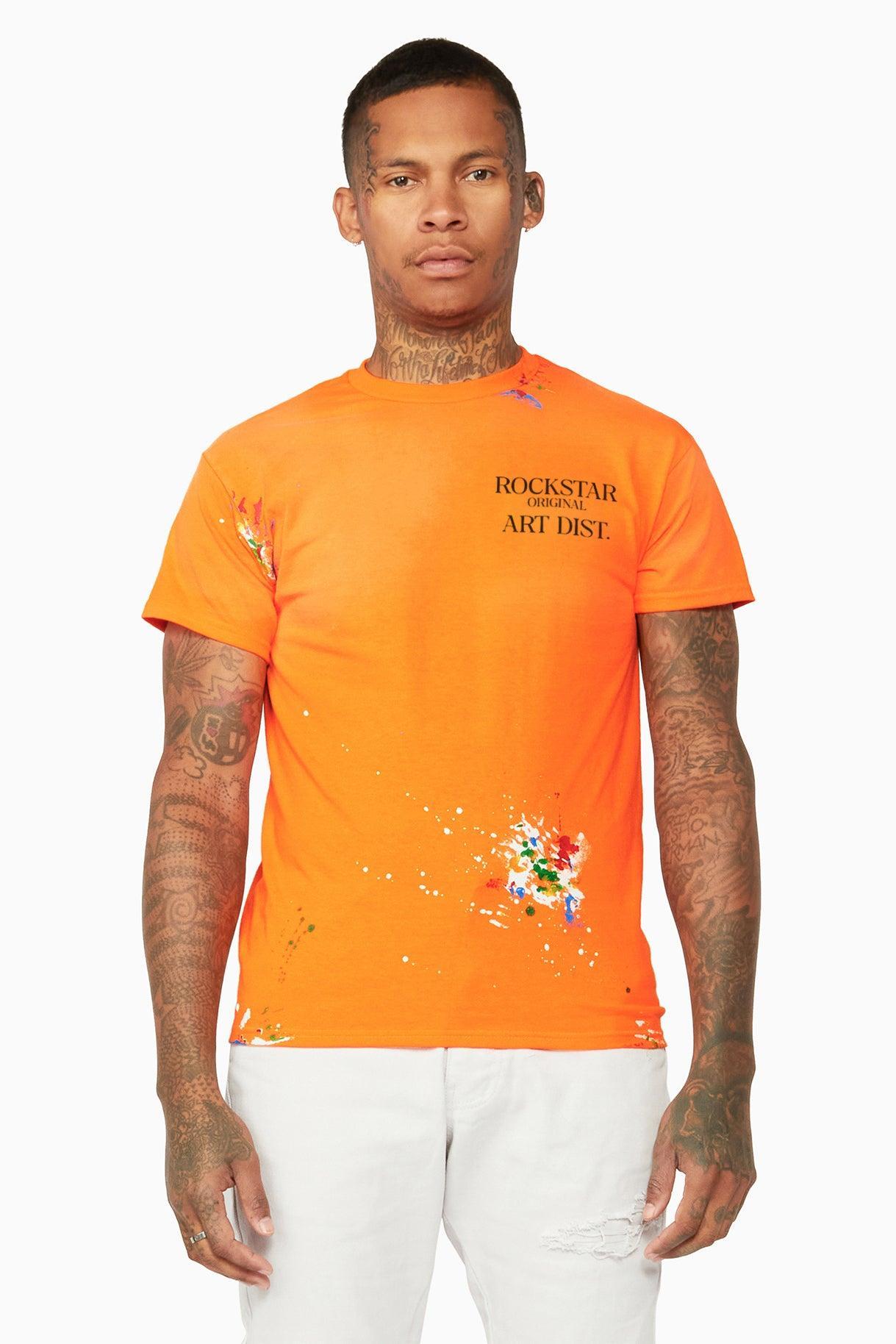 Palmer Orange Graphic T-Shirt Male Product Image