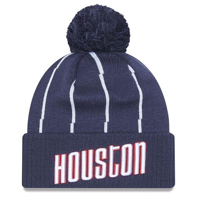 Mens New Era Gray Houston Rockets 2022/23 City Edition Official Cuffed Pom Knit Hat Product Image