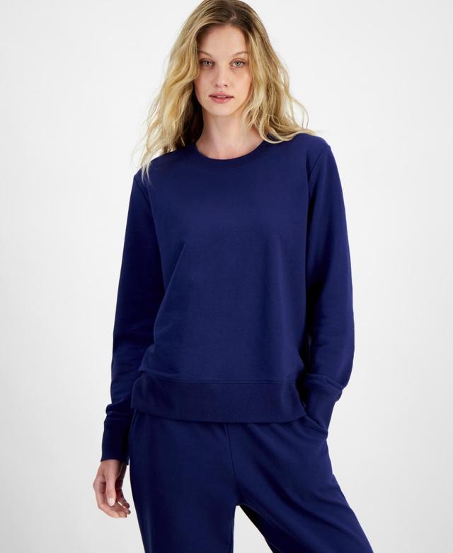 Id Ideology Womens Relaxed Fleece Crewneck Sweatshirt, Created for Macys Product Image