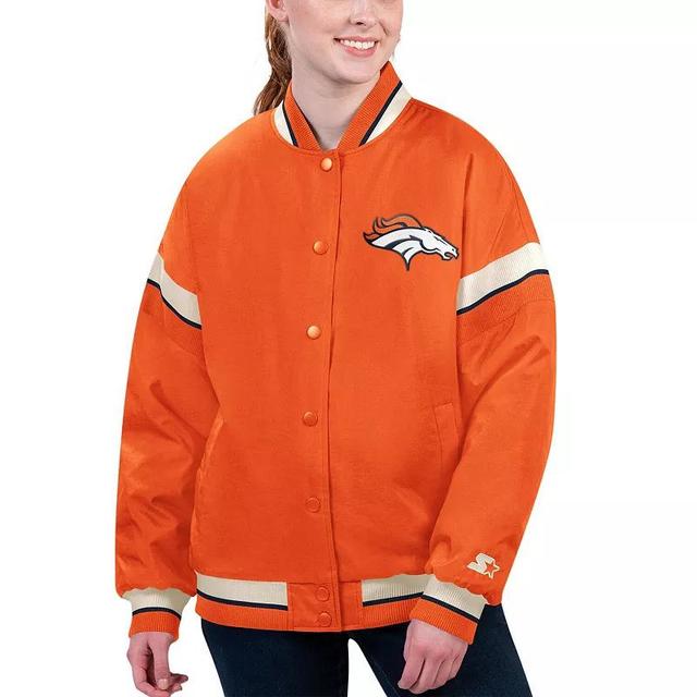 Womens Starter Denver Broncos Tournament Full-Snap Varsity Jacket Product Image