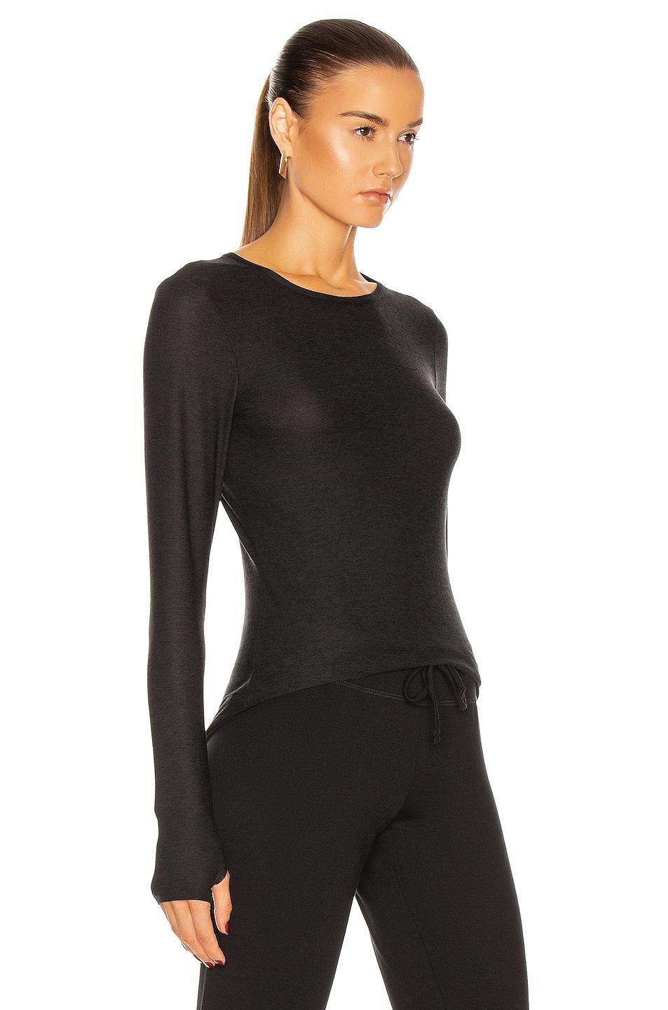 Beyond Yoga Classic Crew Pullover Black. (also in M, S). Product Image