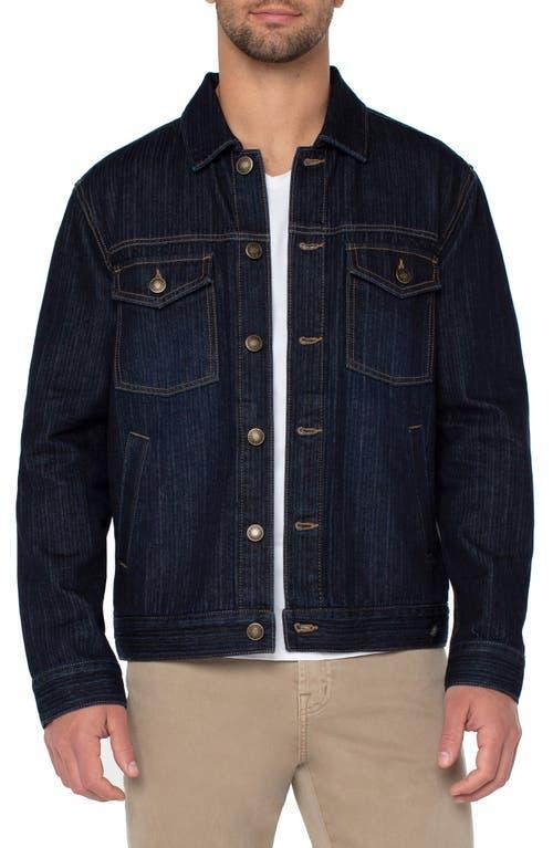 Liverpool Los Angeles Herringbone Denim Trucker Jacket Product Image