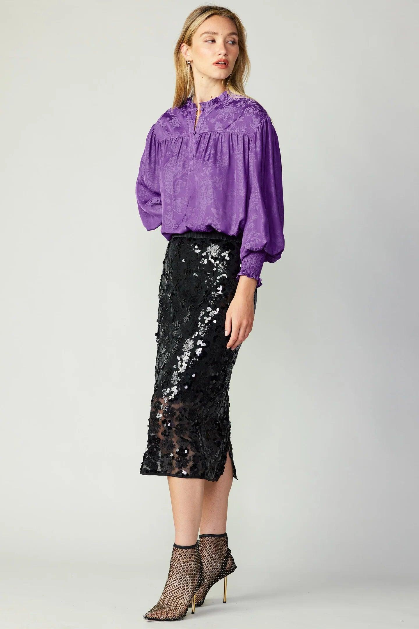 Sequin Midi Skirt Product Image