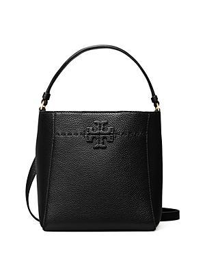 Tory Burch McGraw Small Leather Bucket Bag Product Image