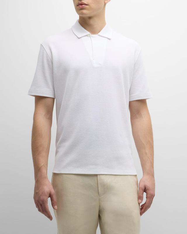 Mens Cotton Honeycomb Polo Shirt Product Image