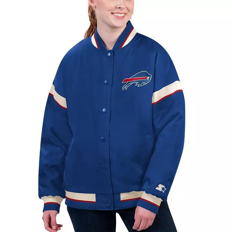 Womens Starter Royal Buffalo Bills Tournament Full-Snap Varsity Jacket Product Image