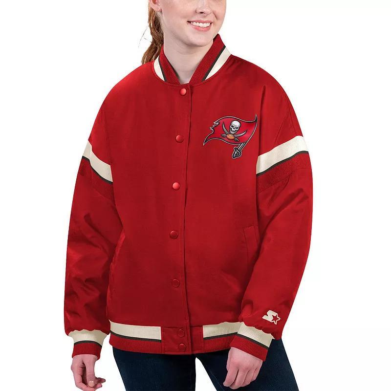 Womens Starter Tampa Bay Buccaneers Tournament Full-Snap Varsity Jacket Product Image