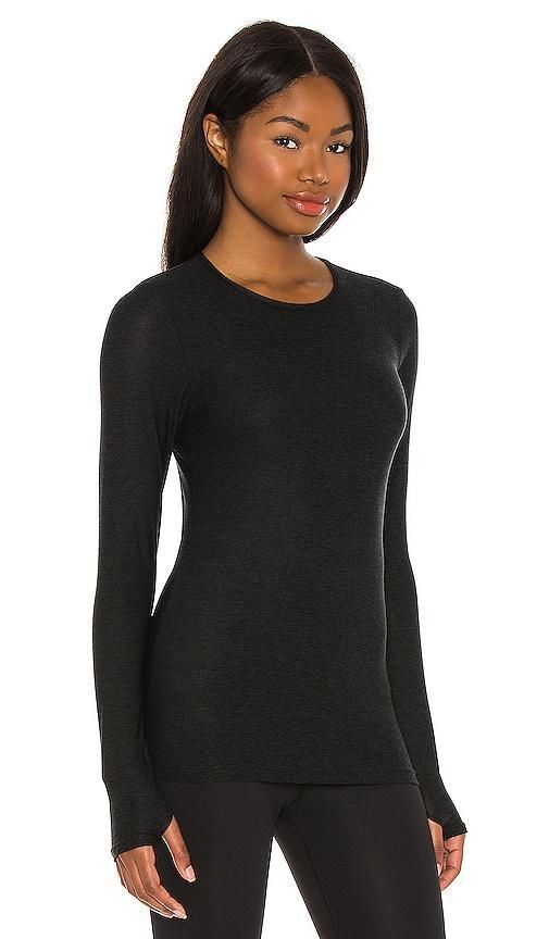 Beyond Yoga Classic Crew Pullover Black. (also in M, S). Product Image