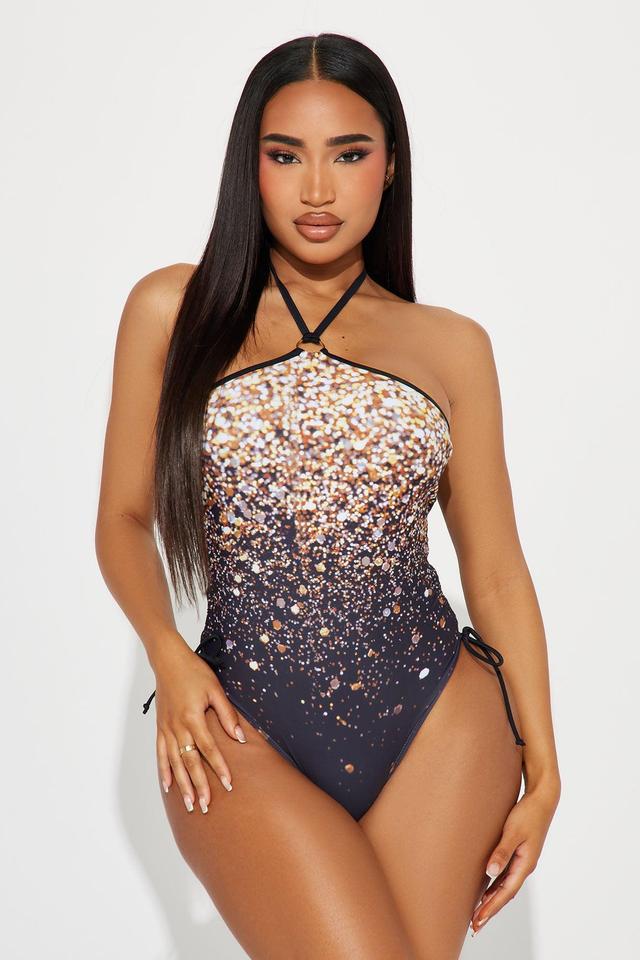 Lisa 1 Piece Swimsuit Set - Black/combo Product Image