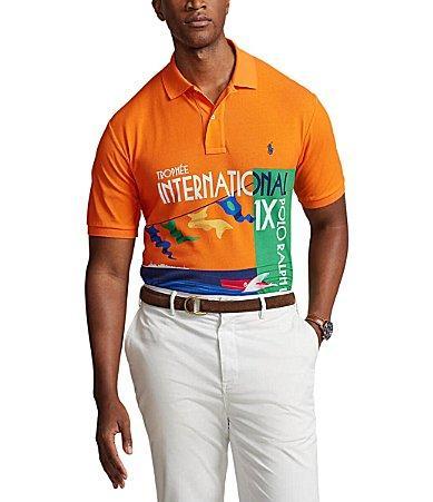 Polo Ralph Lauren Big  Tall Classic-Fit Graphic Short Sleeve Mesh Polo Shirt Product Image