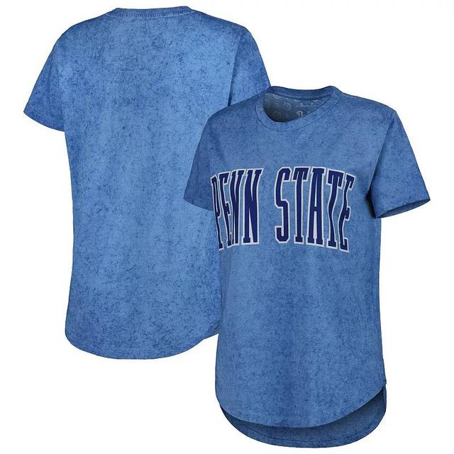 Womens Pressbox Penn State Nittany Lions Southlawn Sun-Washed T-Shirt Blue Product Image