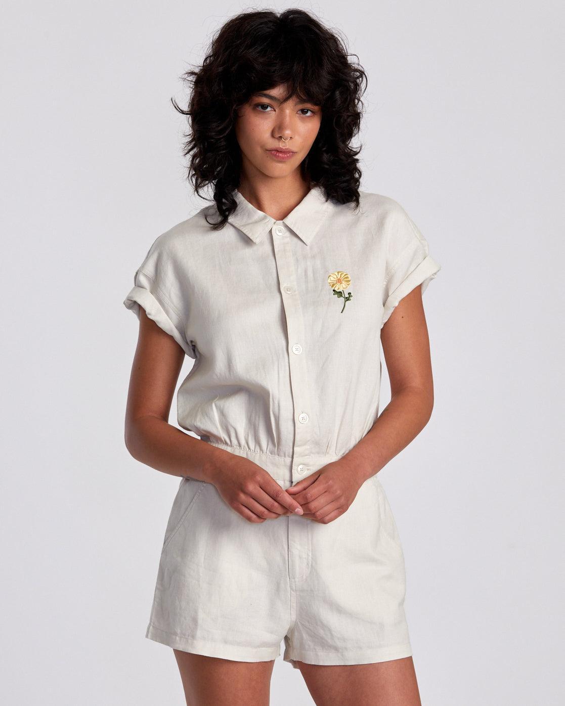 Maya Romper - Latte Product Image