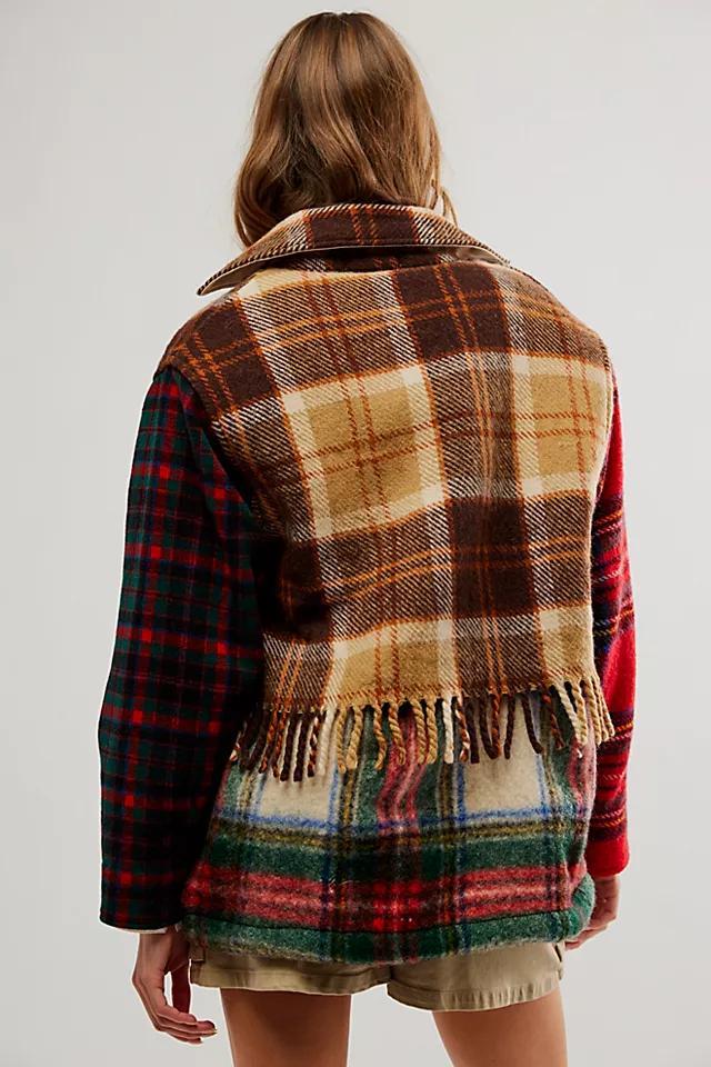 Carleen Fringe Plaid Ardmore Jacket Product Image