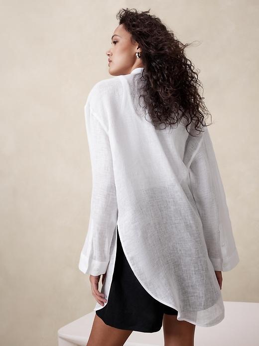 Oversized Linen Gauze Tunic Product Image