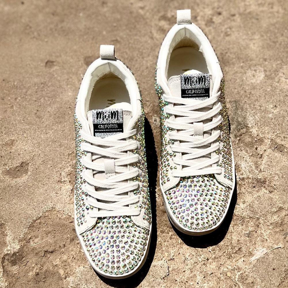 Silver Rhinestone Sparkle Sneakers Product Image