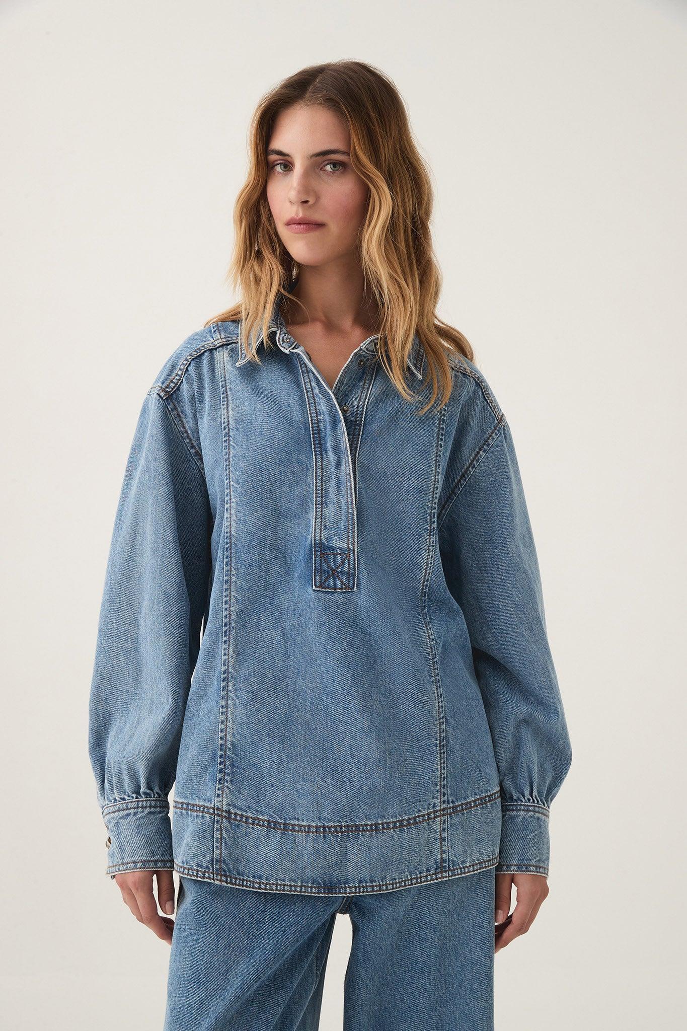 Outline Denim Shirt Product Image