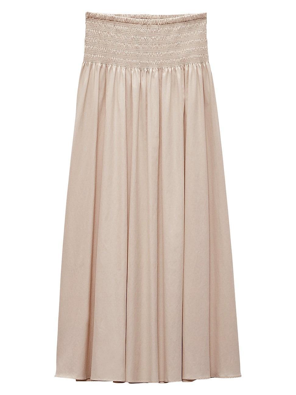 Womens Alicia Poplin Maxi Skirt Product Image