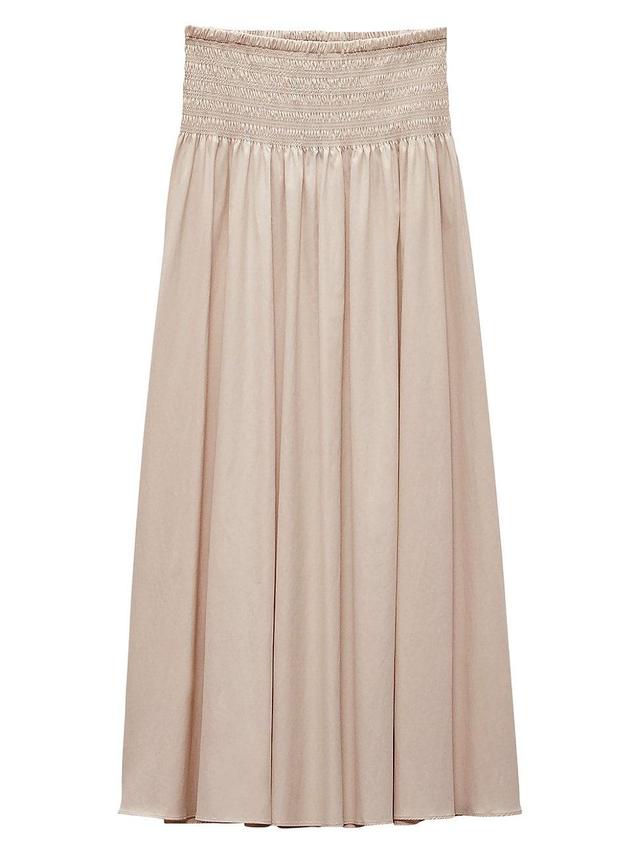 Womens Alicia Poplin Maxi Skirt Product Image