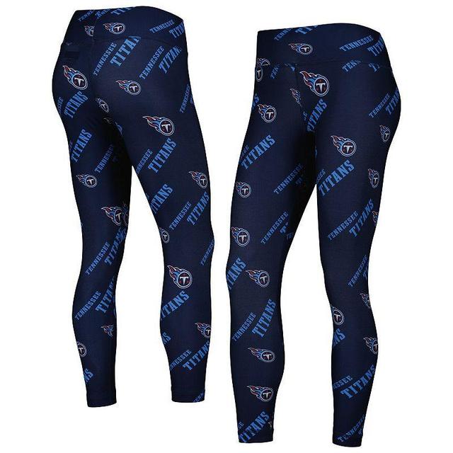 Womens Concepts Sport Tennessee Titans Breakthrough Allover Print Leggings Blue Product Image