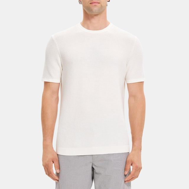 Organic Cotton Short-Sleeve Sweater | Theory Outlet Product Image