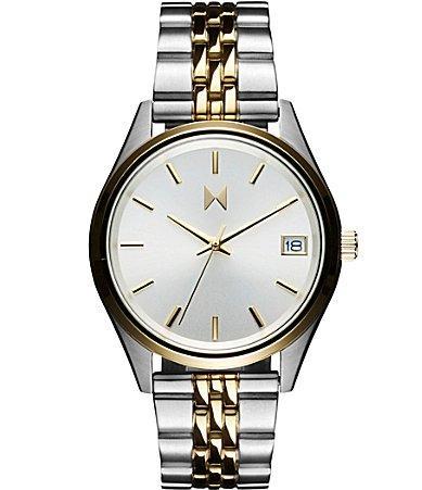 MVMT Womens Rise Boyfriend Quartz Analog Two Tone Stainless Steel Bracelet Watch Product Image