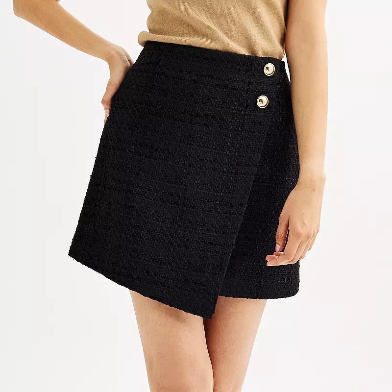 Womens Nine West Wrap Mini Skirt Product Image