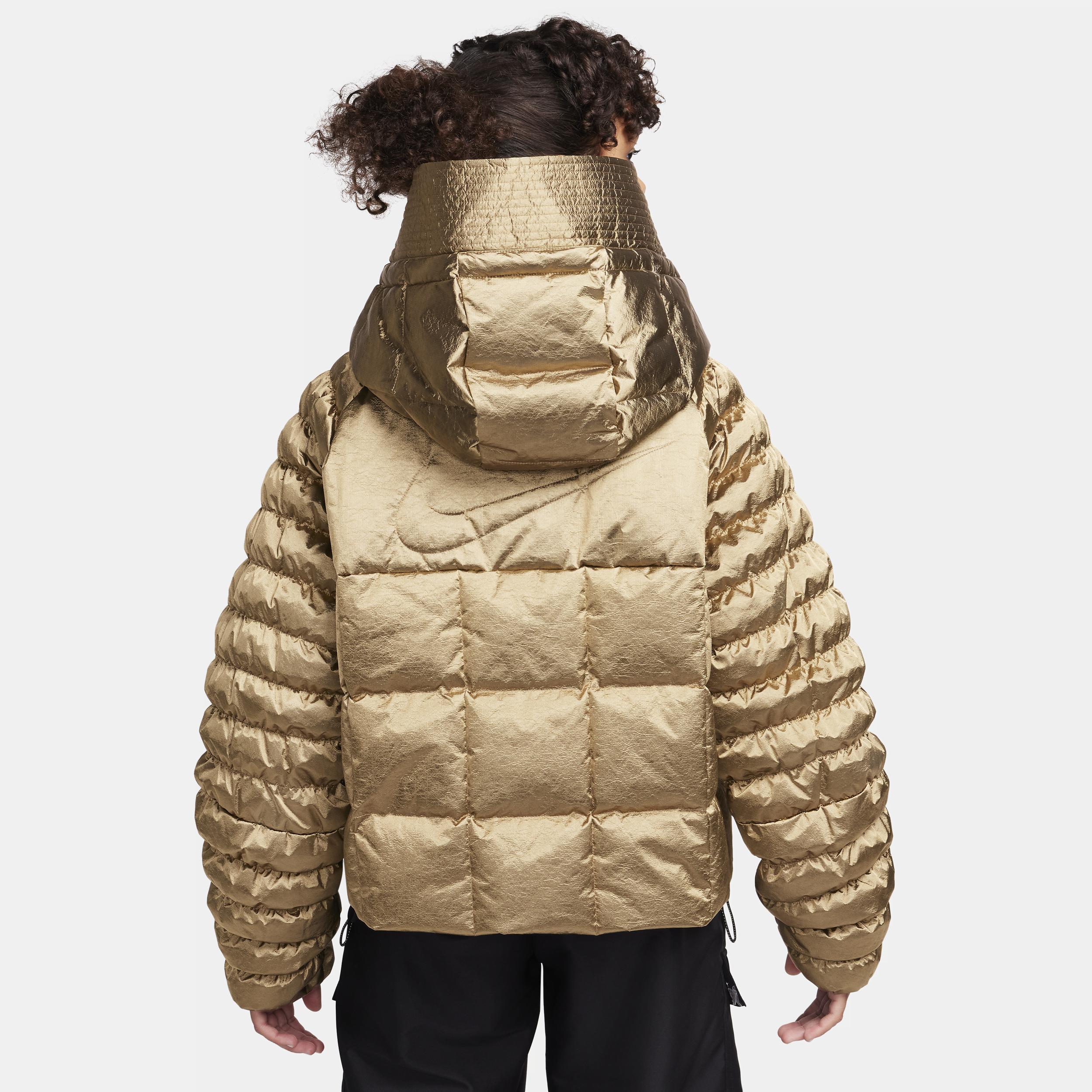 Women's Nike Sportswear Swoosh Puffer Shine PrimaLoftÂ® Therma-FIT Oversized Hooded Jacket Product Image