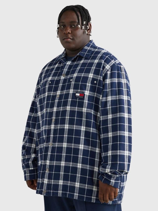 Tommy Hilfiger Men's Big And Tall Check Overshirt Product Image