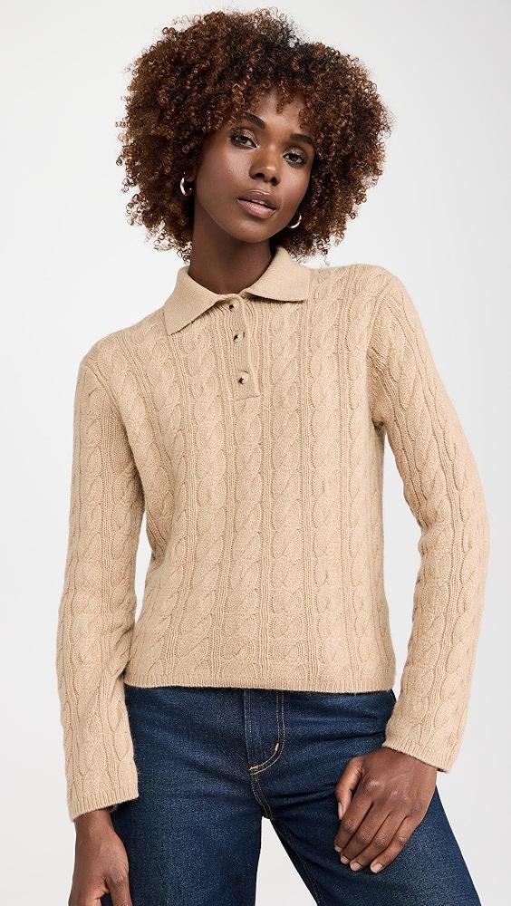 Vince Cable Knit Polo | Shopbop Product Image