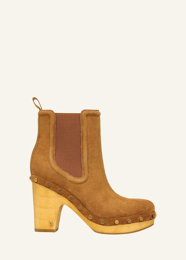 Decker Suede Chelsea Clog Booties Product Image