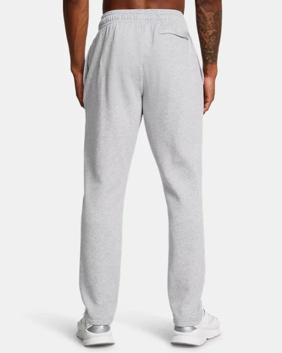 Men's UA Rival Fleece Collegiate Open Bottom Pants Product Image